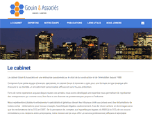 Tablet Screenshot of gouin-associes.com